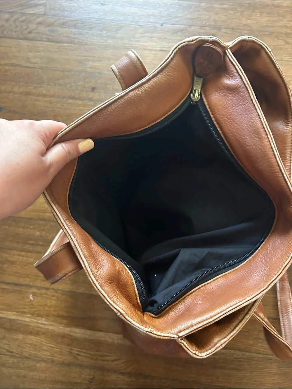 Frye Brown Leather Tote Bag